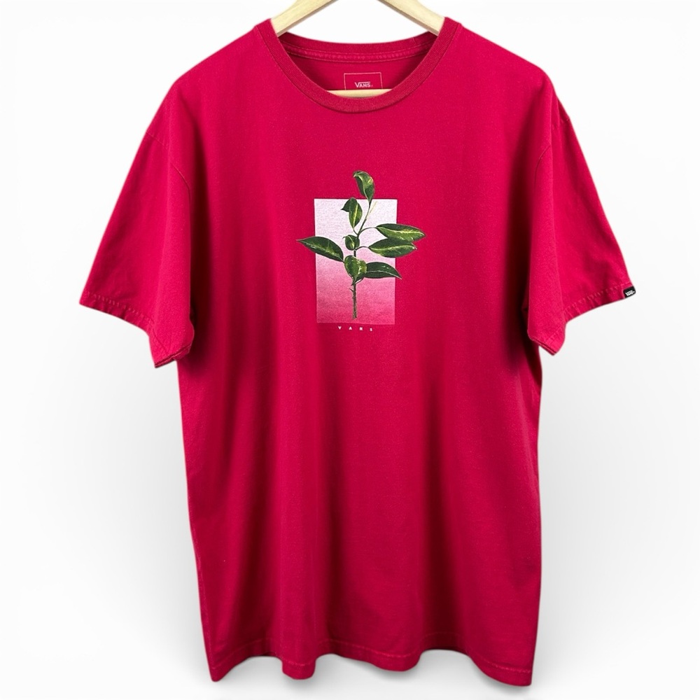 Vans Classic Fit Pink Graphic T-Shirt Size Large